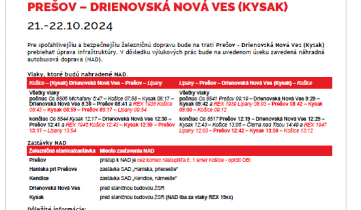 3. fotografia fotogalérie Výluky vlakov - foto