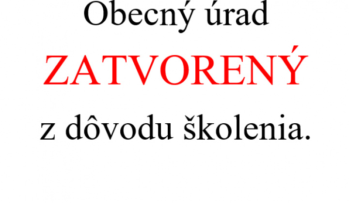 1. fotografia fotogalérie Zatvorený obecný úrad - foto