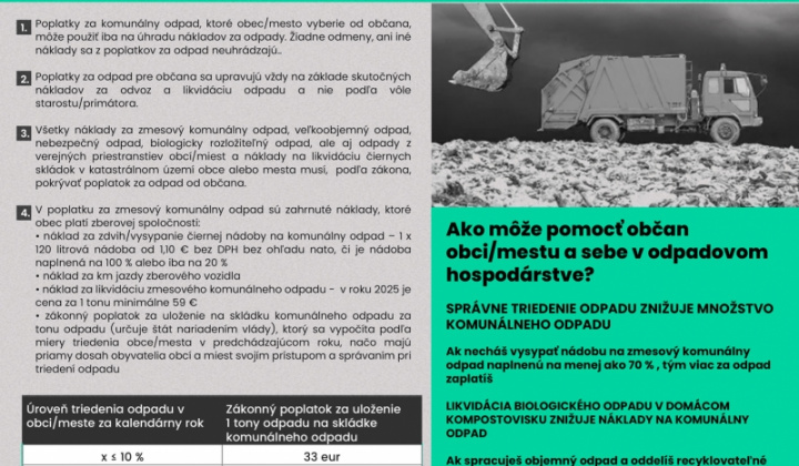1. fotografia fotogalérie Ako je to s poplatkom za komunálny odpad - foto