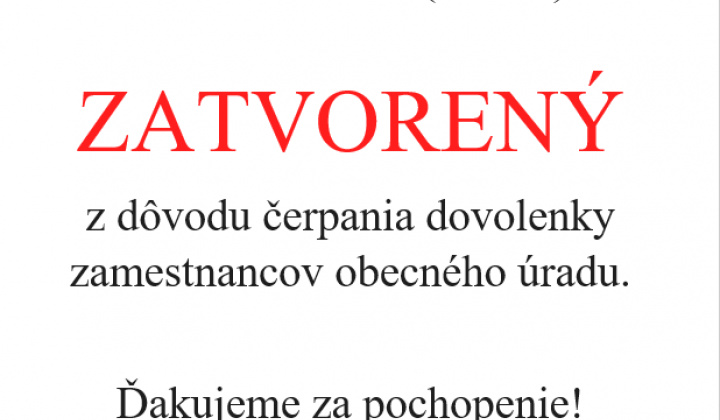 1. fotografia fotogalérie Zatvorený obecný úrad - foto
